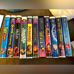 Disney Animated Classics VHS Collection Black Diamond and Masterpiece Collection